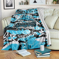 Cronulla-Sutherland Sharks Rugby Blanket Graffiti Typography Urban Camo Abstract Street Style