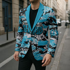 Cronulla-Sutherland Sharks Rugby Blazer Graffiti Typography Urban Camo Abstract Street Style