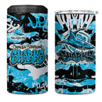Cronulla-Sutherland Sharks Rugby 4 in 1 Can Cooler Tumbler Graffiti Typography Urban Camo Abstract Street Style