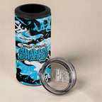 Cronulla-Sutherland Sharks Rugby 4 in 1 Can Cooler Tumbler Graffiti Typography Urban Camo Abstract Street Style