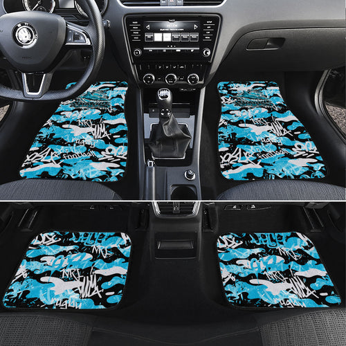 Cronulla-Sutherland Sharks Rugby Car Mats Graffiti Typography Urban Camo Abstract Street Style