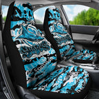 Cronulla-Sutherland Sharks Rugby Car Seat Cover Graffiti Typography Urban Camo Abstract Street Style