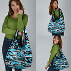 Cronulla-Sutherland Sharks Rugby Grocery Bag Graffiti Typography Urban Camo Abstract Street Style