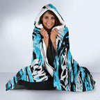 Cronulla-Sutherland Sharks Rugby Hooded Blanket Graffiti Typography Urban Camo Abstract Street Style