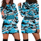 Cronulla-Sutherland Sharks Rugby Hoodie Dress Graffiti Typography Urban Camo Abstract Street Style