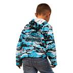 Cronulla-Sutherland Sharks Rugby Kid Hoodie Graffiti Typography Urban Camo Abstract Street Style