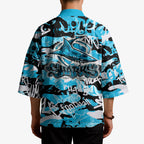 Cronulla-Sutherland Sharks Rugby Kimono Graffiti Typography Urban Camo Abstract Street Style