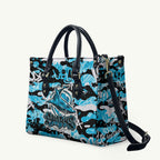 Cronulla-Sutherland Sharks Rugby Leather Bag Graffiti Typography Urban Camo Abstract Street Style