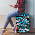 Cronulla-Sutherland Sharks Rugby Luggage Cover Graffiti Typography Urban Camo Abstract Street Style