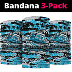 Cronulla-Sutherland Sharks Rugby Neck Gaiter Graffiti Typography Urban Camo Abstract Street Style