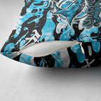 Cronulla-Sutherland Sharks Rugby Pillow Cover Graffiti Typography Urban Camo Abstract Street Style
