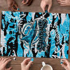 Cronulla-Sutherland Sharks Rugby Puzzle Graffiti Typography Urban Camo Abstract Street Style