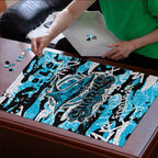 Cronulla-Sutherland Sharks Rugby Puzzle Graffiti Typography Urban Camo Abstract Street Style