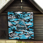 Cronulla-Sutherland Sharks Rugby Quilt Graffiti Typography Urban Camo Abstract Street Style