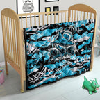 Cronulla-Sutherland Sharks Rugby Quilt Graffiti Typography Urban Camo Abstract Street Style