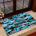 Cronulla-Sutherland Sharks Rugby Rubber Doormat Graffiti Typography Urban Camo Abstract Street Style