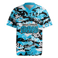 Cronulla-Sutherland Sharks Rugby Rugby Jersey Graffiti Typography Urban Camo Abstract Street Style