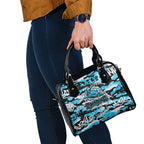 Cronulla-Sutherland Sharks Rugby Shoulder Handbag Graffiti Typography Urban Camo Abstract Street Style