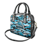 Cronulla-Sutherland Sharks Rugby Shoulder Handbag Graffiti Typography Urban Camo Abstract Street Style