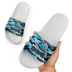 Cronulla-Sutherland Sharks Rugby Slide Sandals Graffiti Typography Urban Camo Abstract Street Style