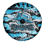 Cronulla-Sutherland Sharks Rugby Spare Tire Cover Graffiti Typography Urban Camo Abstract Street Style