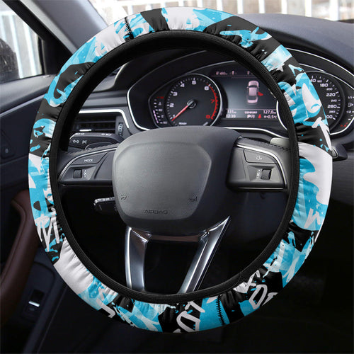 Cronulla-Sutherland Sharks Rugby Steering Wheel Cover Graffiti Typography Urban Camo Abstract Street Style