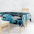 Cronulla-Sutherland Sharks Rugby Tablecloth Graffiti Typography Urban Camo Abstract Street Style