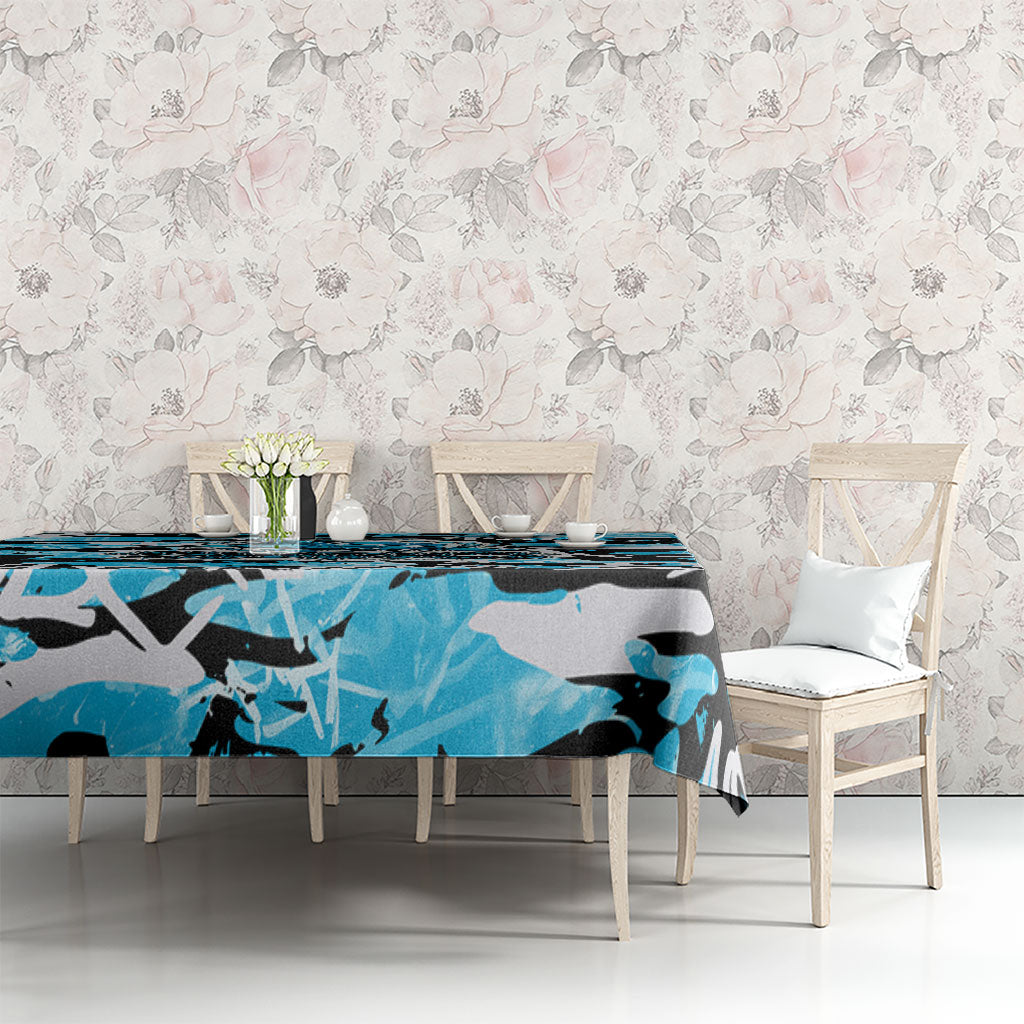 Cronulla-Sutherland Sharks Rugby Tablecloth Graffiti Typography Urban Camo Abstract Street Style