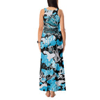 Cronulla-Sutherland Sharks Rugby Tank Maxi Dress Graffiti Typography Urban Camo Abstract Street Style