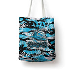 Cronulla-Sutherland Sharks Rugby Tote Bag Graffiti Typography Urban Camo Abstract Street Style