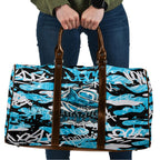 Cronulla-Sutherland Sharks Rugby Travel Bag Graffiti Typography Urban Camo Abstract Street Style
