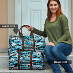 Cronulla-Sutherland Sharks Rugby Travel Bag Graffiti Typography Urban Camo Abstract Street Style