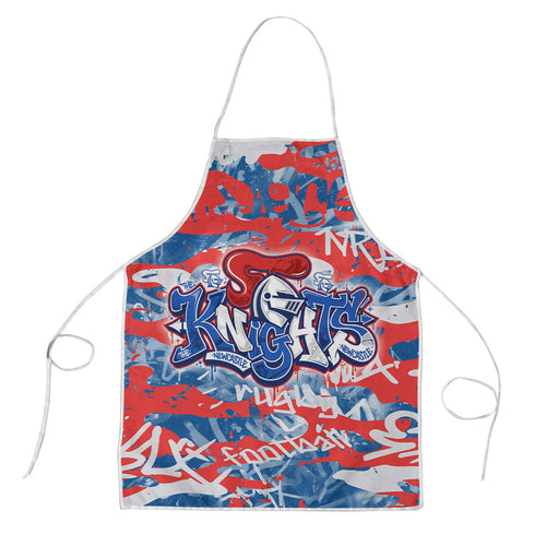 Newcastle Knights Rugby Apron Graffiti Typography Urban Camo Abstract Street Style