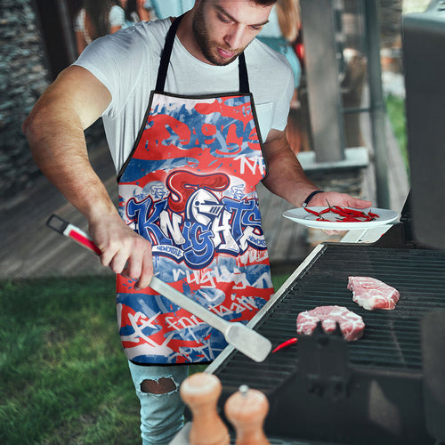 Newcastle Knights Rugby Apron Graffiti Typography Urban Camo Abstract Street Style