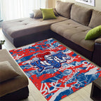 Newcastle Knights Rugby Area Rug Graffiti Typography Urban Camo Abstract Street Style