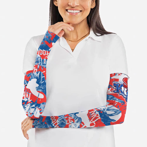 Newcastle Knights Rugby Arm Sleeves Graffiti Typography Urban Camo Abstract Street Style