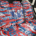 Newcastle Knights Rugby Back Car Seat Cover Graffiti Typography Urban Camo Abstract Street Style