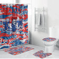 Newcastle Knights Rugby Bathroom Set Graffiti Typography Urban Camo Abstract Street Style