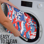 Newcastle Knights Rugby Bathroom Set Graffiti Typography Urban Camo Abstract Street Style