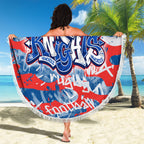 Newcastle Knights Rugby Beach Blanket Graffiti Typography Urban Camo Abstract Street Style