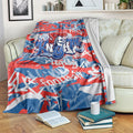 Newcastle Knights Rugby Blanket Graffiti Typography Urban Camo Abstract Street Style