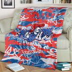 Newcastle Knights Rugby Blanket Graffiti Typography Urban Camo Abstract Street Style