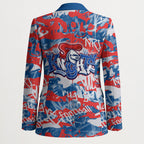 Newcastle Knights Rugby Blazer Graffiti Typography Urban Camo Abstract Street Style