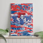 Newcastle Knights Rugby Canvas Wall Art Graffiti Typography Urban Camo Abstract Street Style