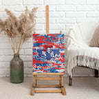 Newcastle Knights Rugby Canvas Wall Art Graffiti Typography Urban Camo Abstract Street Style