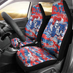 Newcastle Knights Rugby Car Seat Cover Graffiti Typography Urban Camo Abstract Street Style