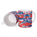 Newcastle Knights Rugby Ceramic Mug Graffiti Typography Urban Camo Abstract Street Style