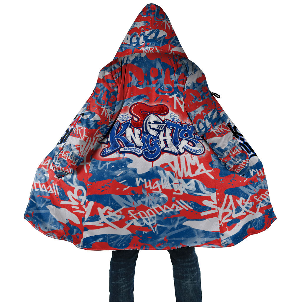 Newcastle Knights Rugby Cloak Graffiti Typography Urban Camo Abstract Street Style