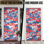 Newcastle Knights Rugby Door Cover Graffiti Typography Urban Camo Abstract Street Style