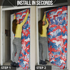 Newcastle Knights Rugby Door Cover Graffiti Typography Urban Camo Abstract Street Style
